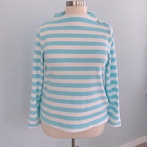 Talbots Fleece Funnel Neck Pullover